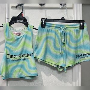Juicy Couture Pastel Blue and Green Sleepwear
